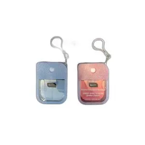 2 Bpure Hand Sanitizers and Cases - Blueberry & Cherry - Glitter Cases